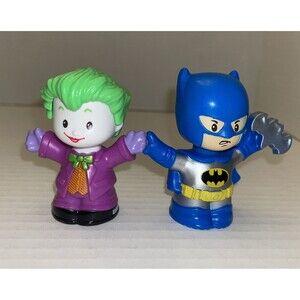 Fisher Price Little People Batman and the Joker 2020 Figure Lot of 2
